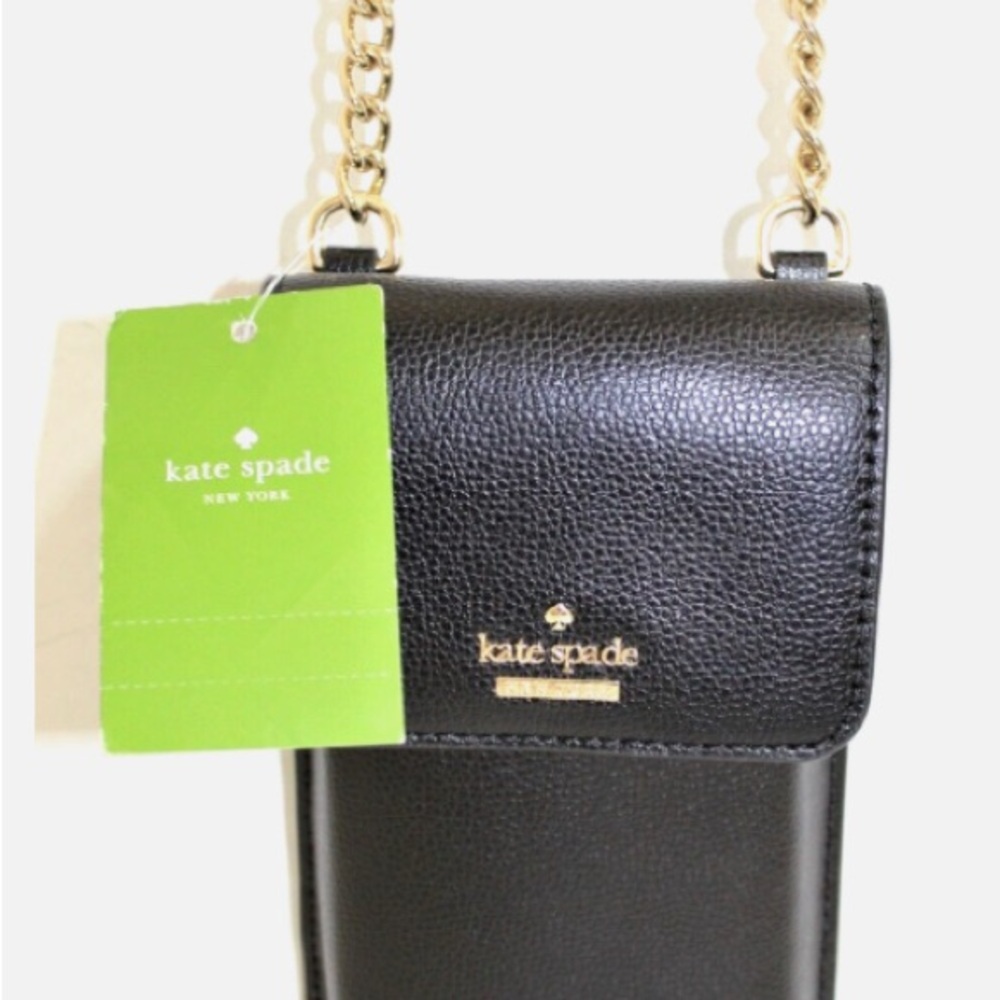 Kate Spade Black Pebbled Crossbody Bag NWT - Picture 2 of 9